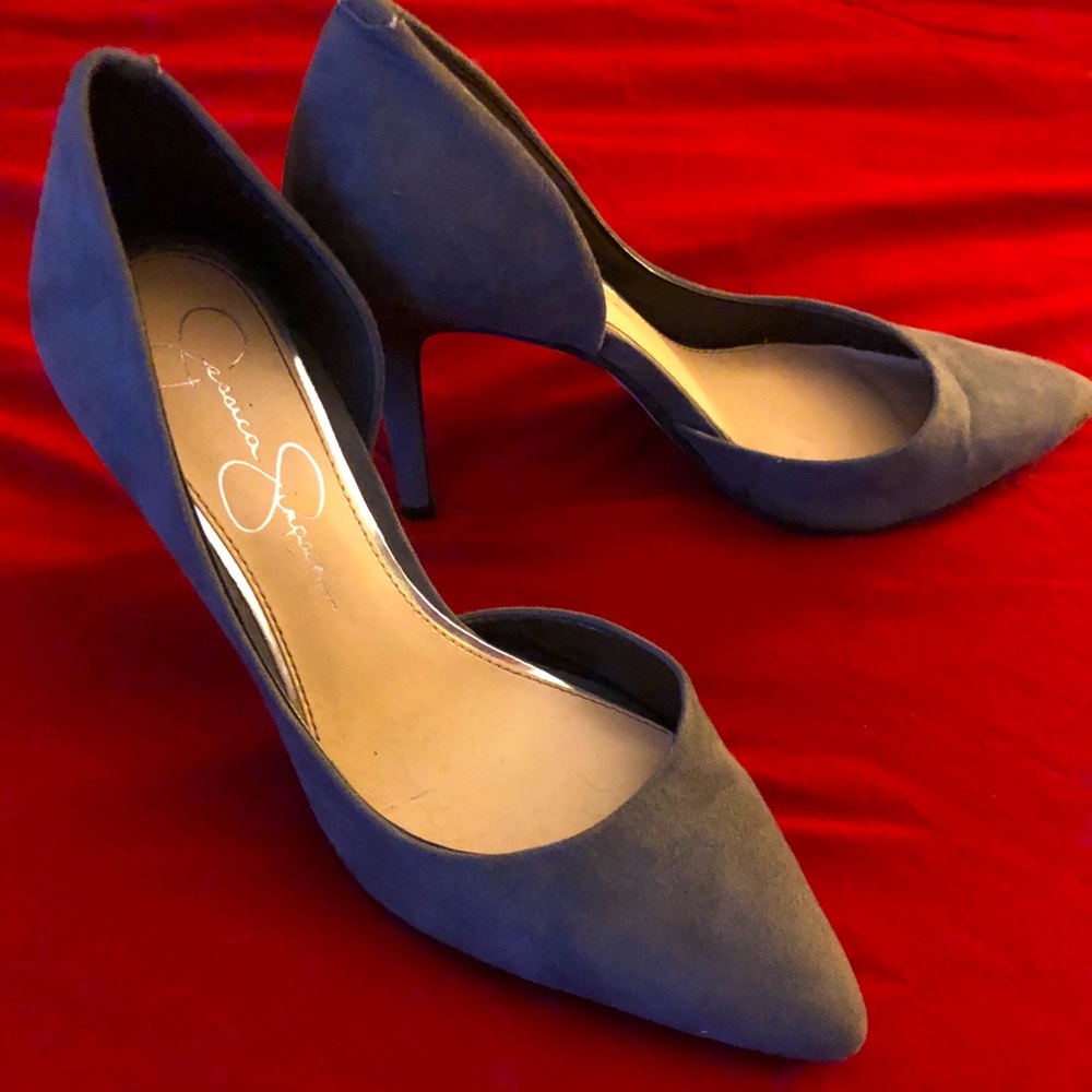 Jessica Simpson Gray Heels